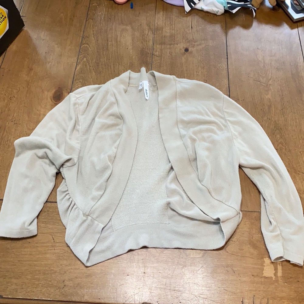 Girls khaki colored cardigan